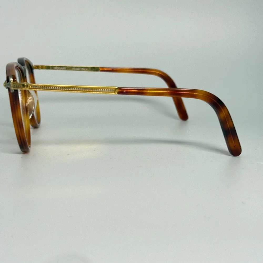 Vogart Kent 7 54-16 034 Tortoise‎ Gold Eyeglass Frames Italy Vintage Eyewear